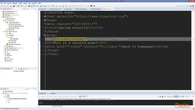 Getting Started with Spring Boot 2.0 : Preventing Vulnerabilities by Adding Security | packtpub.com смотреть онлайн