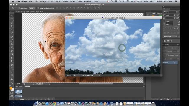 Photoshop basics - paths, selections, refine edge смотреть онлайн