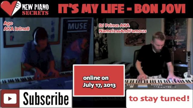 It's my life Preview - piano cover (Bon Jovi) | Agostino Giglio ft. BJ Prince смотреть онлайн