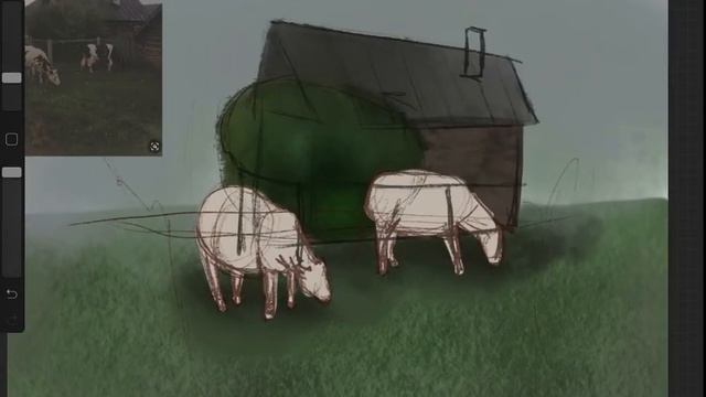 Туториал как рисовать деревню смотреть онлайн
