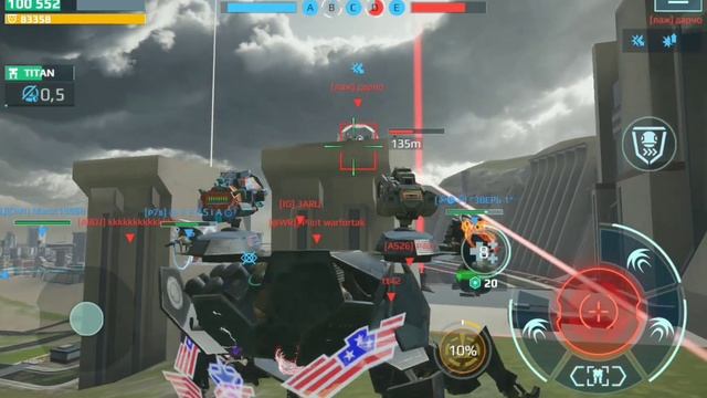 Как атакует Skyros Сопротивление урону war robots VR смотреть онлайн