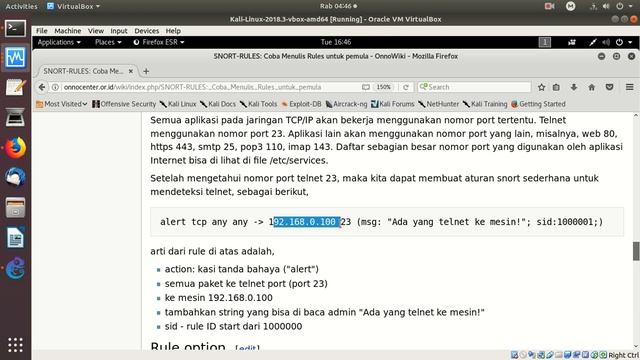 20181205 membuat snort rules untuk telnet sederhana смотреть онлайн