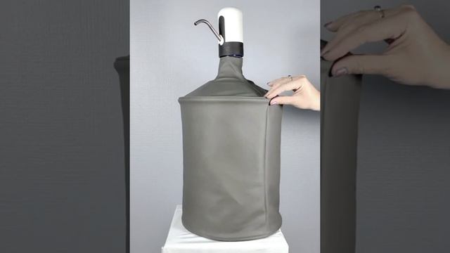 Чехол для бутыли 19 литров с помпой Coolpaq КОЖАНЫЙ СЕРЫЙ, 100% ЗАЩИТА, смотреть онлайн