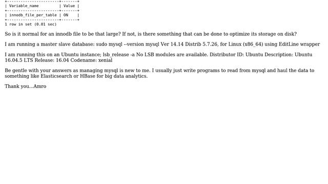 Databases: MySQL: My table size using a query does not match the IBD's file size on disk смотреть онлайн