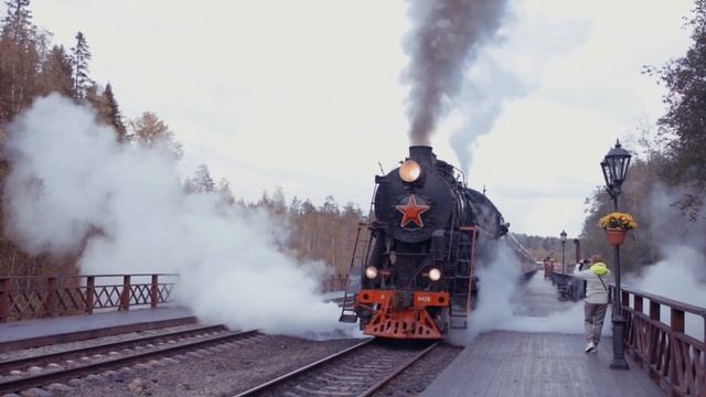 Ruskeala express (footage) - Отправление Рускеала экспресс | Canon EOS R смотреть онлайн