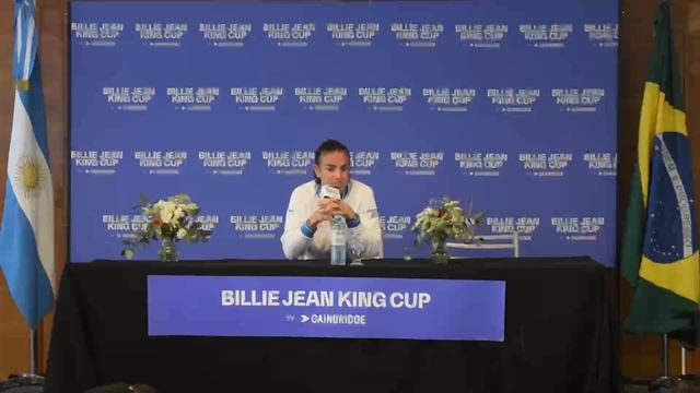 Conferencia de prensa Billie Jean King Cup by Gainbridge: Paula Ormaechea смотреть онлайн
