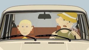 В гостях у бабули на теплоходе музыка играет Бабка алка