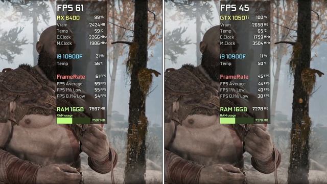 RX 6400 vs GTX 1050 Ti (PCIe 3.0) - Test in 8 Games смотреть онлайн