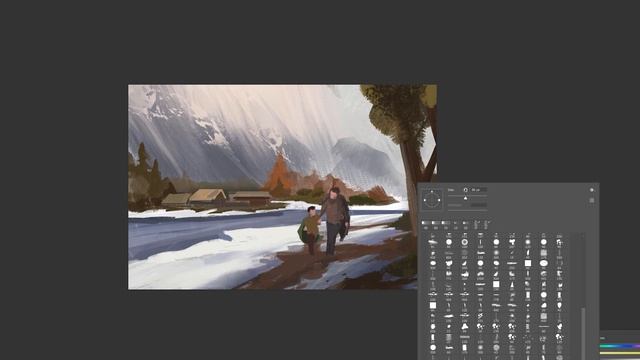 From Sketch to Final Image (Digital Painting Tutorial) Concept Art смотреть онлайн