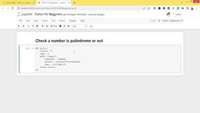 How to check Palindrome Number in Python || Data Science смотреть онлайн