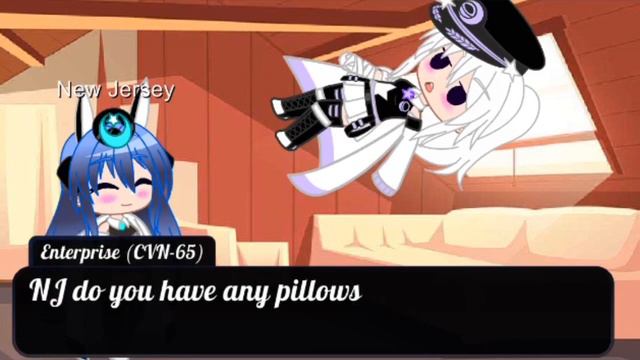 Enty CVN-65 x New Jersey (NJ is a Pillow) (Gacha Club/Azur Lane) смотреть онлайн