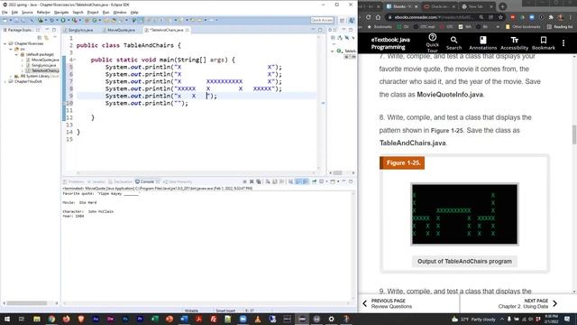 Java Programming 1 - Completing Chapter 1 Exercises - Spring 2022 смотреть онлайн