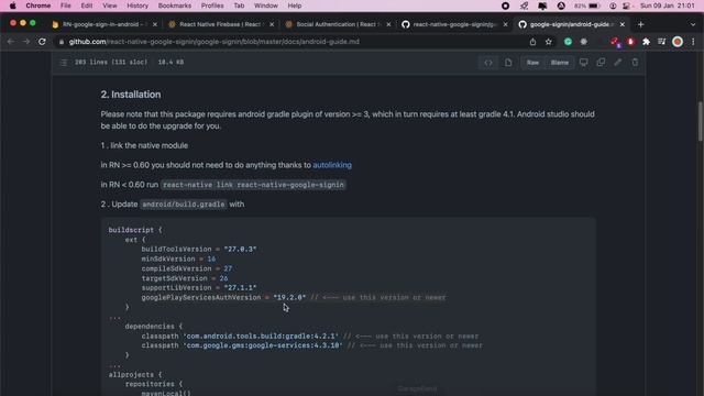 React Native, Firebase Google authentication - Android смотреть онлайн