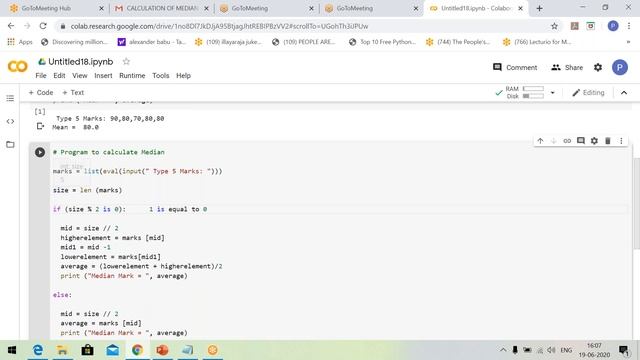 14 CALCULATING MEDIAN IN PYTHON смотреть онлайн