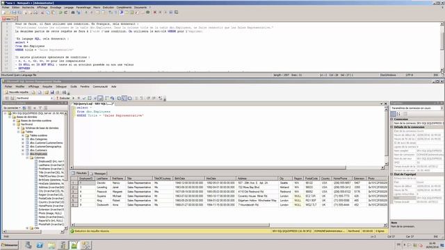 SQL - 05. Requêtes SQL - Conditions - WHERE - Les opérateurs de conditions (BETWEEN, LIKE) - T2SI смотреть онлайн