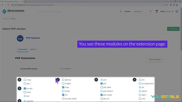 How to Enable ionCube Loader using CloudLinux Selector in DirectAdmin | YouStable [40/44] смотреть онлайн