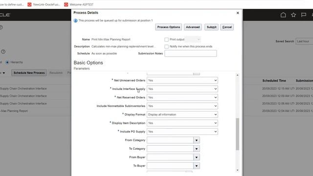 Min-Max planning Replenshiment process in oracle Fusion смотреть онлайн