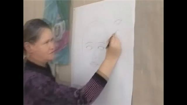 Учимся рисовать портрет мамы