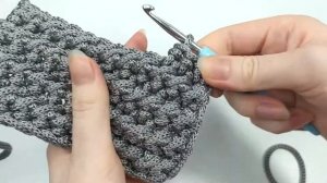 Очень простой плотный узор крючком для сумки