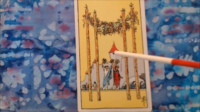4 of Wands: Symbols of the Rider Waite-Smith tarot lesson by Abheda Greene смотреть онлайн