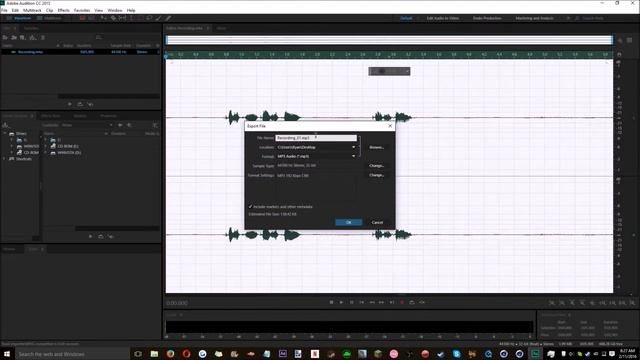 How To Export Audio As a .mp3 File In Adobe Audition (EASY) смотреть онлайн
