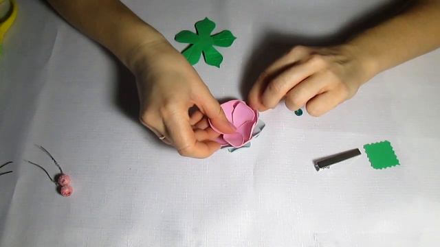 Мастер класс Цветы из фоамирана/ Заколки для весны смотреть онлайн