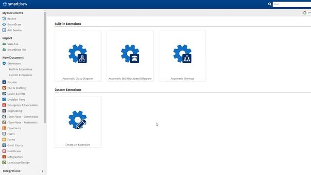 SmartDraw Extensions - ERD or Database Extension смотреть онлайн