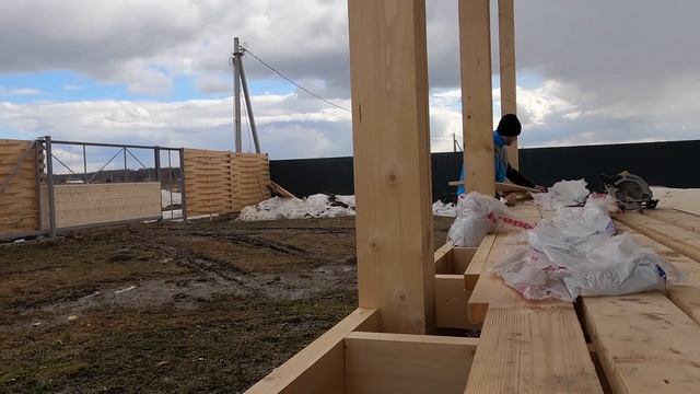 Отделка ворот с калиткой имитацией бруса ВСЕ ПРОСТО И КРАСИВО смотреть онлайн