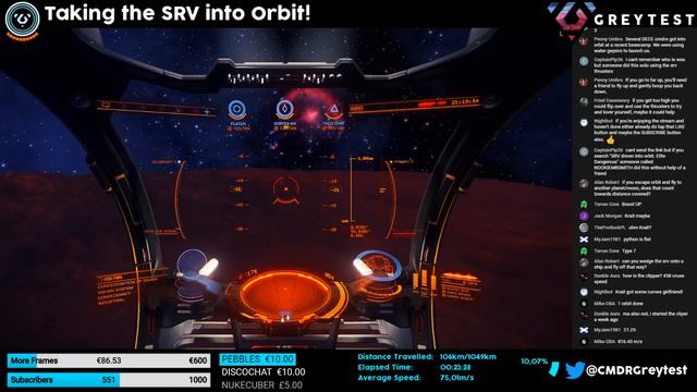 SRV IN ORBIT! - Elite Dangerous смотреть онлайн