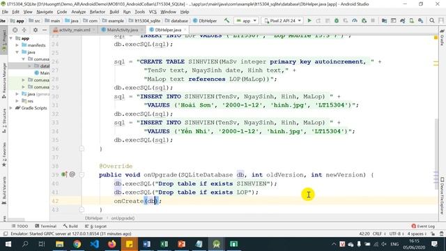 LT15304 Buoi9 SQLite p1 смотреть онлайн