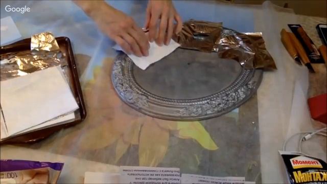 Нанесение потали на рельефную поверхность. Университет Декупажа. Татьяна Новичкова смотреть онлайн