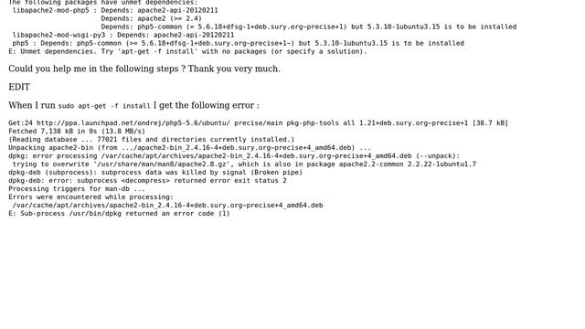 DevOps & SysAdmins: Upgrade PHP from 5.3 to 5.6, unmet dependencies смотреть онлайн