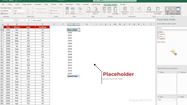 How to Convert Large set of Excel Data into Pivot Table Summary and Chart in Tamil |Prabas MS Offic смотреть онлайн