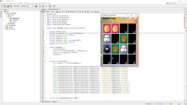 Project JAVA : Memory Card Game смотреть онлайн