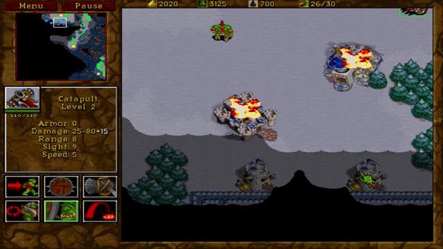 Warcraft 2 Orc Campaign. Mission 10: The Destruction of Stratholme смотреть онлайн