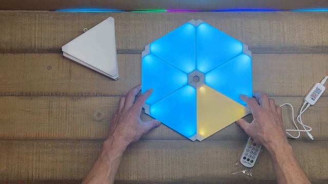 Треугольный светодиодный настенный Wi Fi светильник | Обзор смотреть онлайн