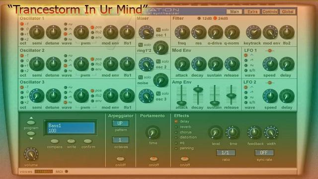 Trancestorm In Ur Mind Demo(Free Novation V-Station Soundset) смотреть онлайн