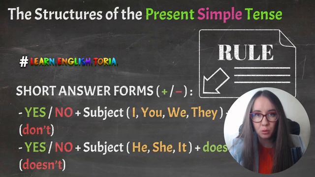 PRESENT SIMPLE: STRUCTURE QUESTIONS #learnenglishtoria смотреть онлайн