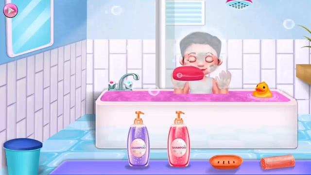 Fun Baby Care Game | Learn Colors | Kids Back To School |Toilet Bath Time Dress Up Feed смотреть онлайн