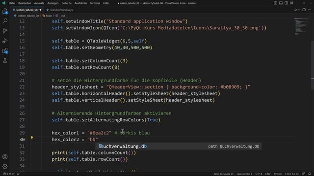 PySide6 - Python - SQLite [QTableWidget stylesheet background color] # 09 смотреть онлайн