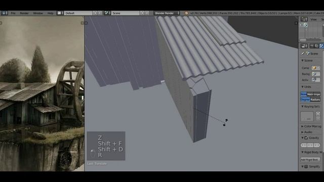Blender 3D|Моделирование старого здания| Modeling of the ancient building смотреть онлайн