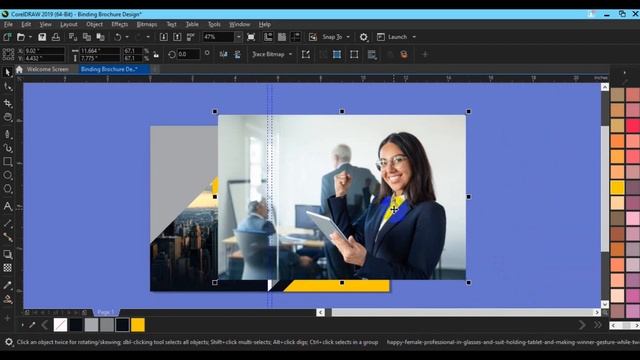 CorelDRAW Tutorial - how to create corporate binding brochure in coreldraw смотреть онлайн