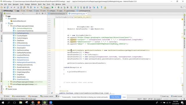 Google Maps Direction API tutorial using Android Studio смотреть онлайн