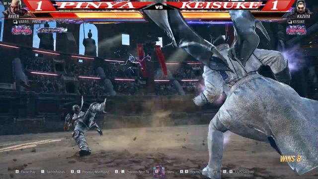 🔥T8🔥PINYA (RAVEN) VS KEISUKE (KAZUYA)🔥TEKKEN 8🔥 смотреть онлайн