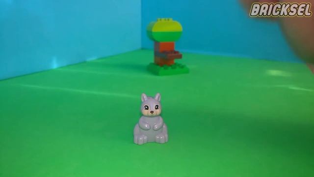Белочка LEGO DUPLO 19053. Обзор фигурки. Лего Дупло животные лесные - Белка. Лес лего дупло. смотреть онлайн