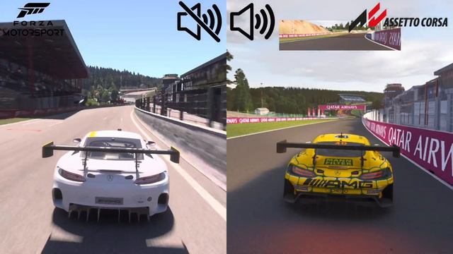Forza Motorsport VS Assetto Corsa Track & Sound Comparison смотреть онлайн