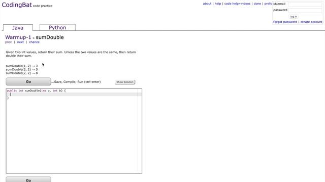 CodingBat Java | Warmup 1 Walkthrough | #1 смотреть онлайн