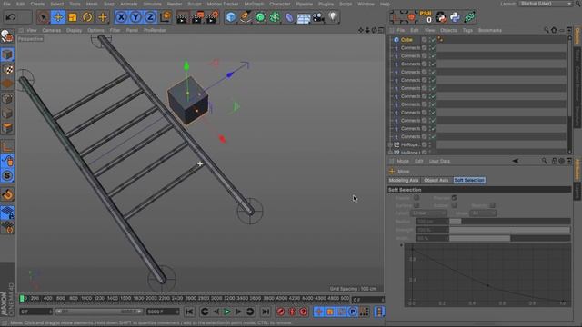 HoRope. C4d plugin. Dynamic rope from spline. смотреть онлайн