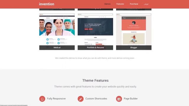 Invention Responsive Multi-Purpose WordPress Theme смотреть онлайн