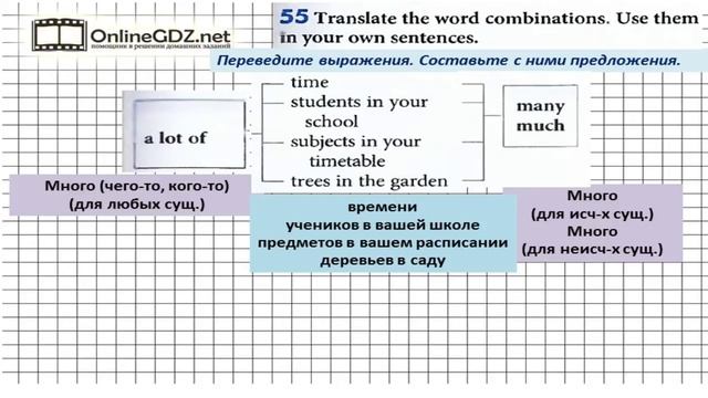 Unit 1 Section 3 Задание №55 - Английский язык "Enjoy English" 5 класс (Биболетова) смотреть онлайн